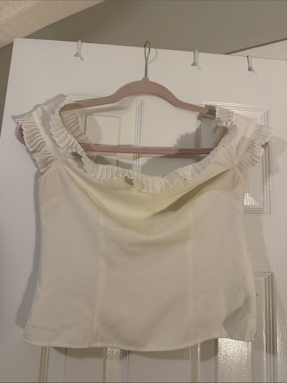 Revolve About Us Ruffled Off-Shoulder Women's Top